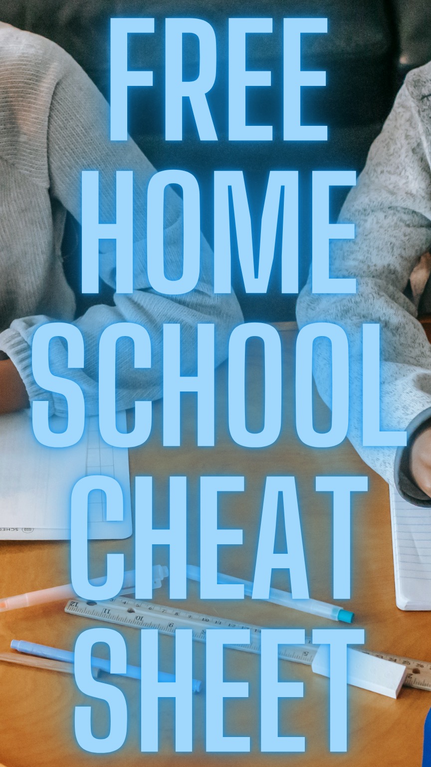 Free Homeschool Cheat Sheet thumbnail