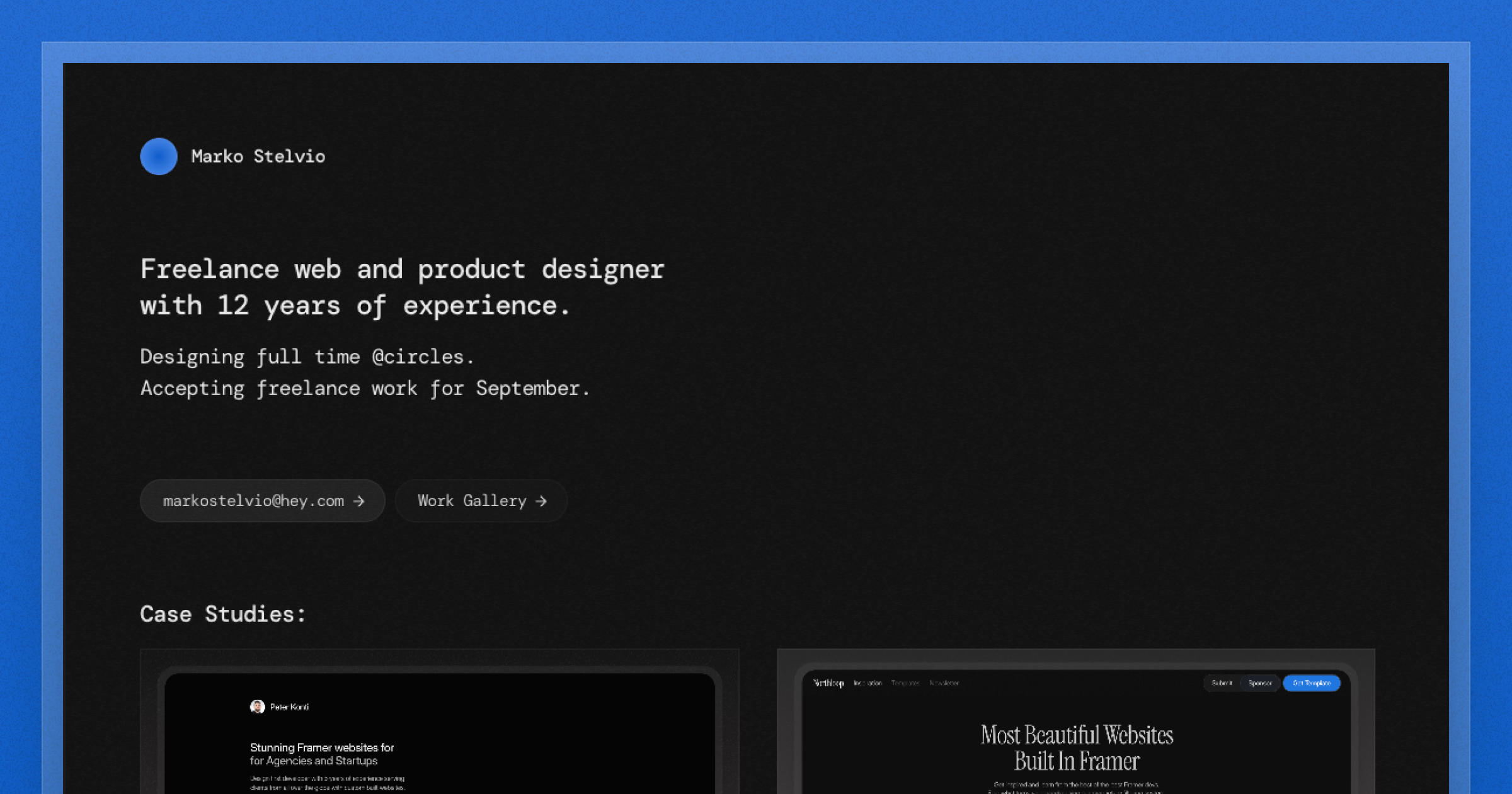 Stelvio - Simply Stunning Portfolio Template thumbnail