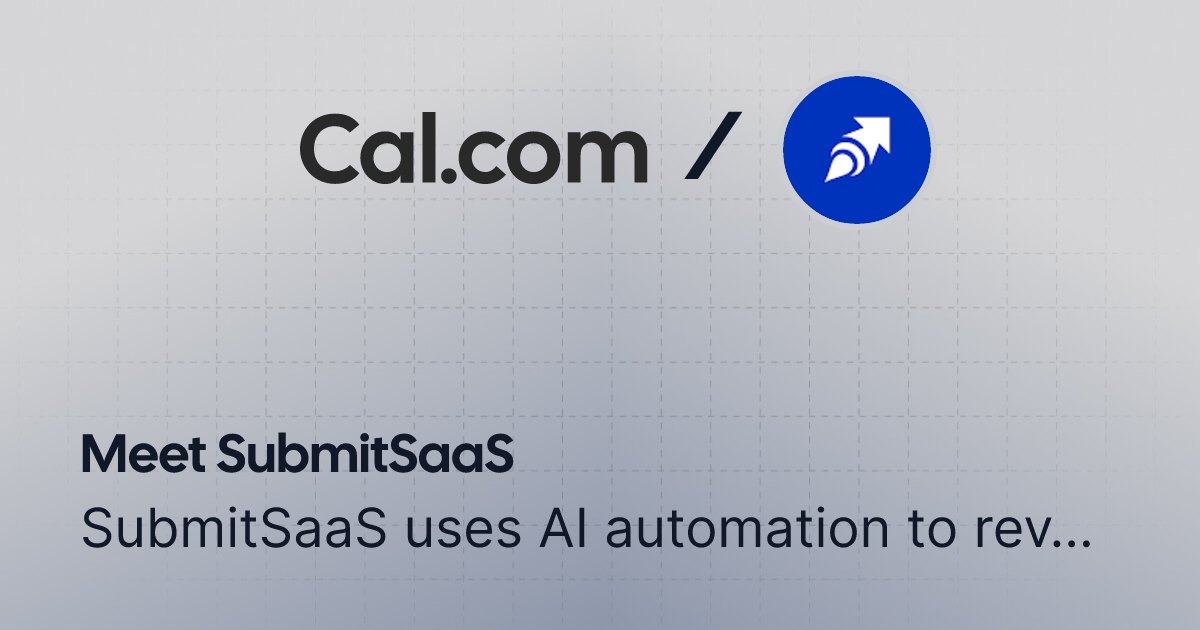 SubmitSaaS | Cal.com thumbnail