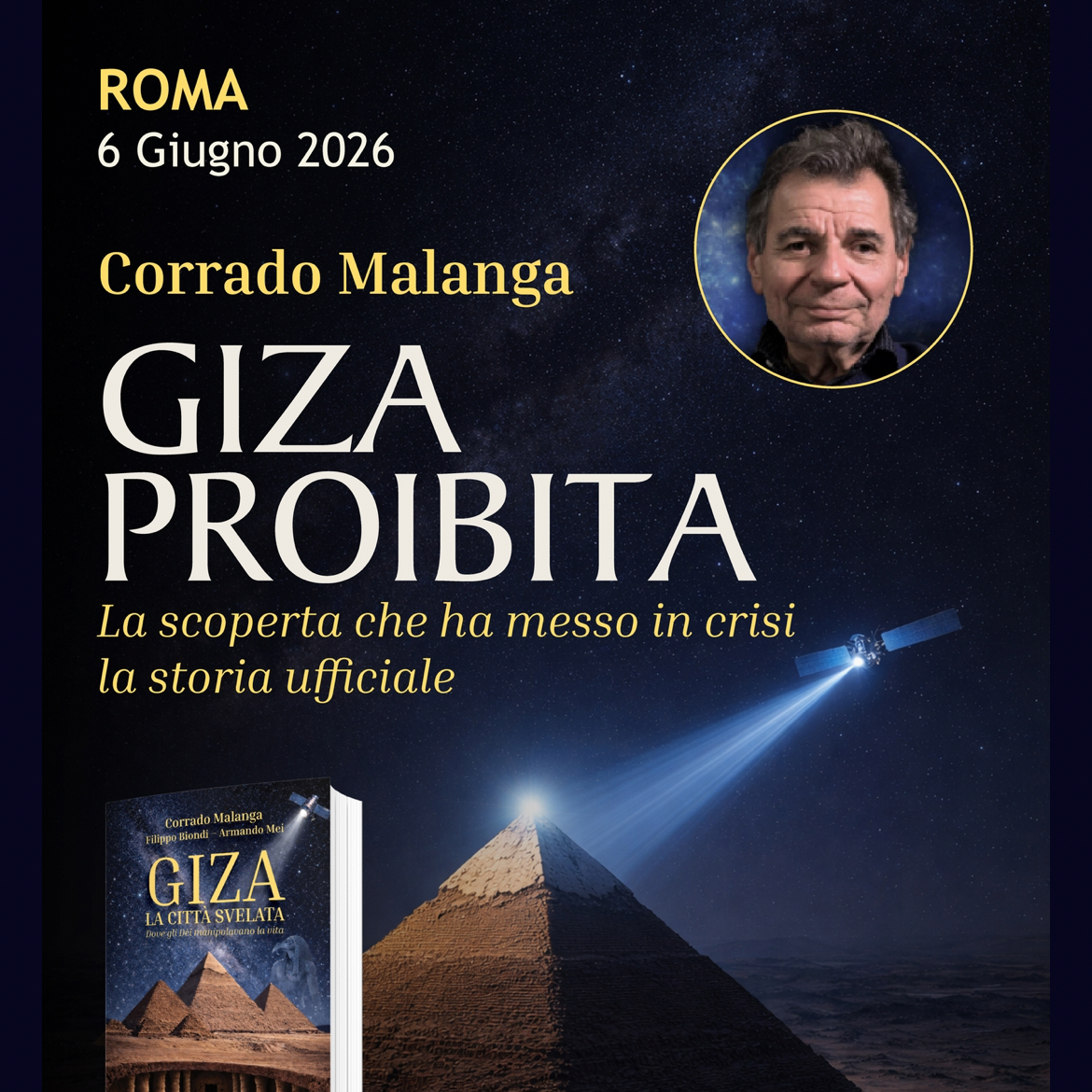 Acquista il biglietto per GIZA PROIBITA - Evento a Roma con CORRADO MALANGA thumbnail