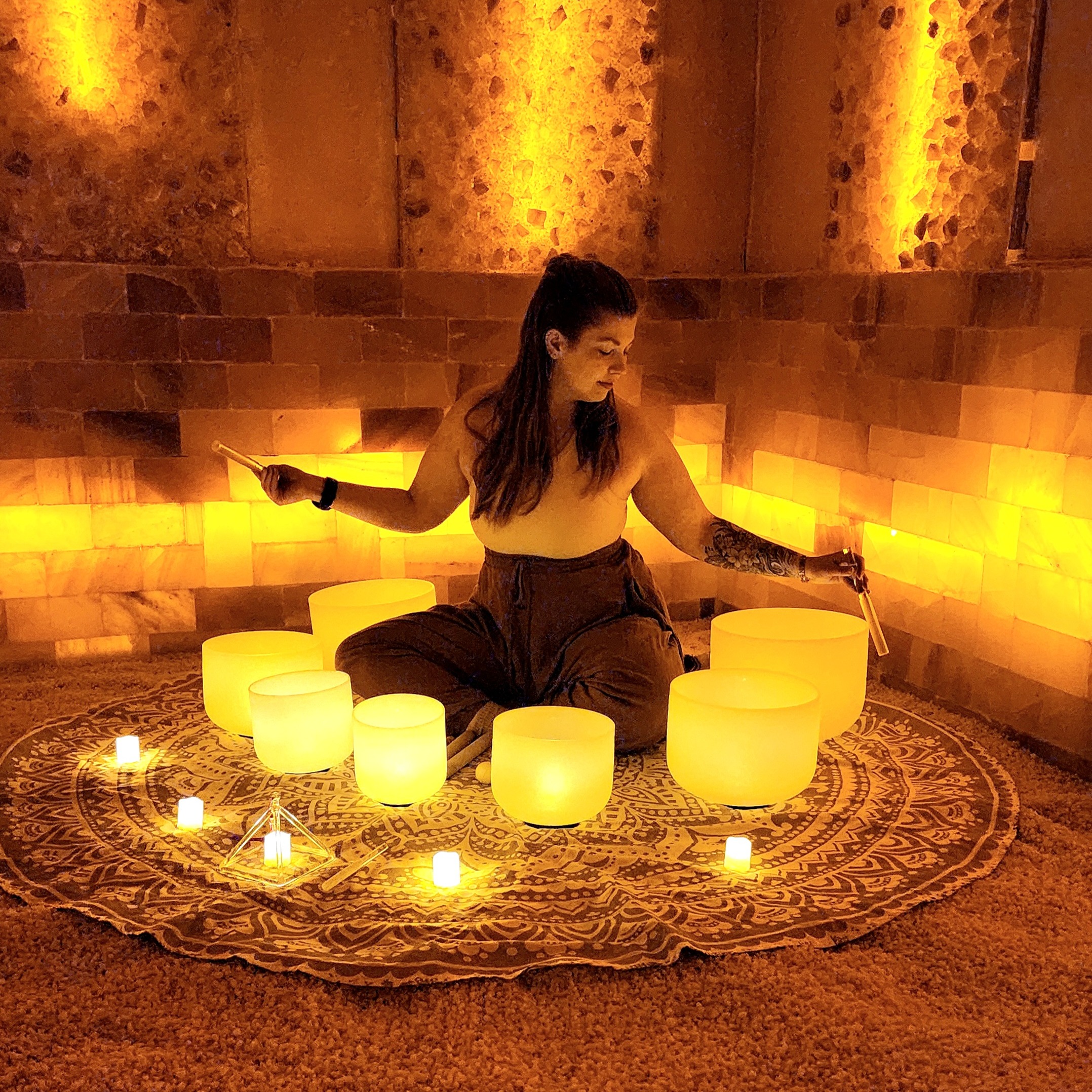 Nov 9 Sound Bath in the Salt Room at Tavoos Spa in Glen Ellyn thumbnail