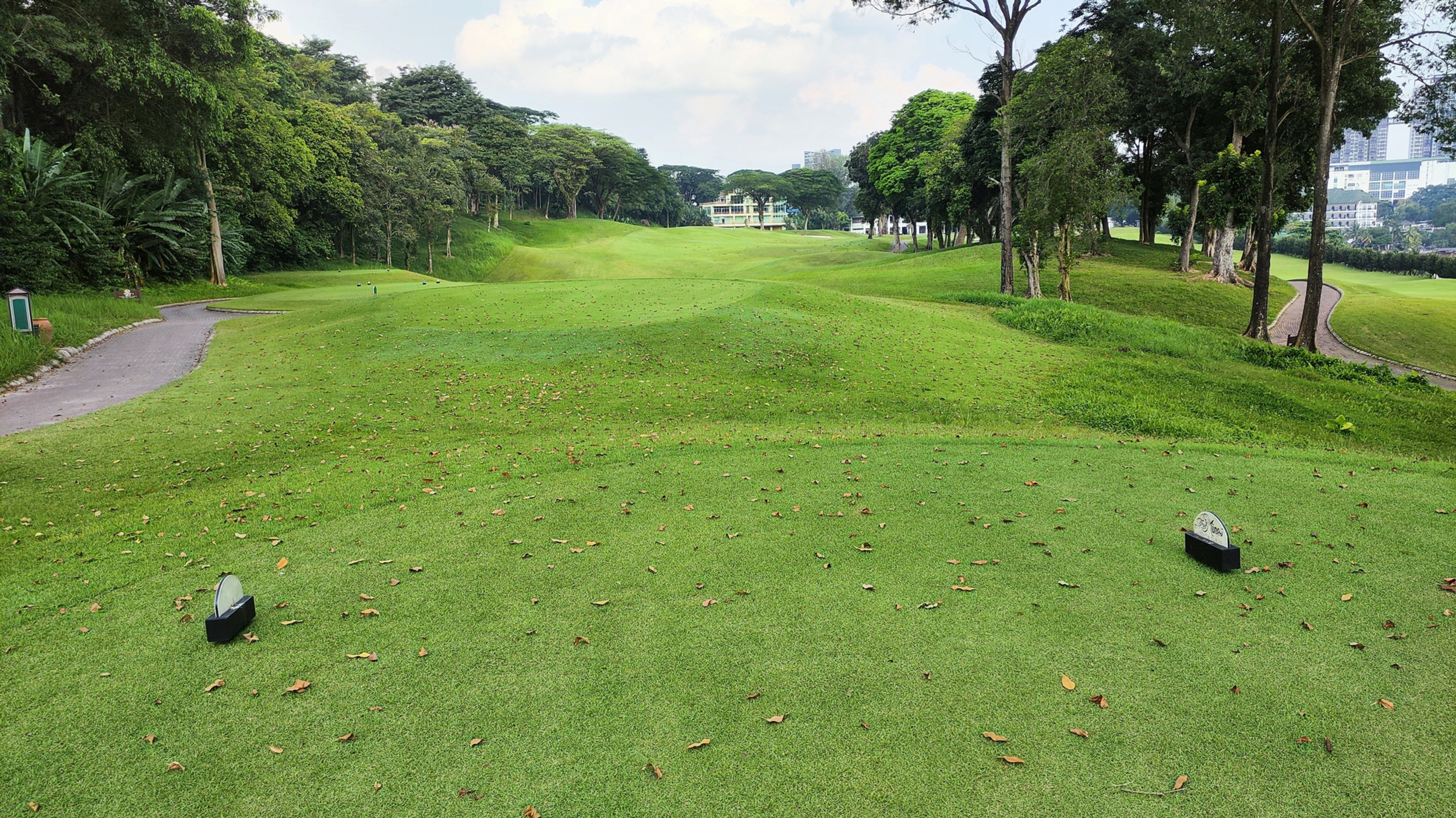 Hole 9 Par 4 at The Mines Golf: A Bold Finish with Clubhouse in Sight thumbnail