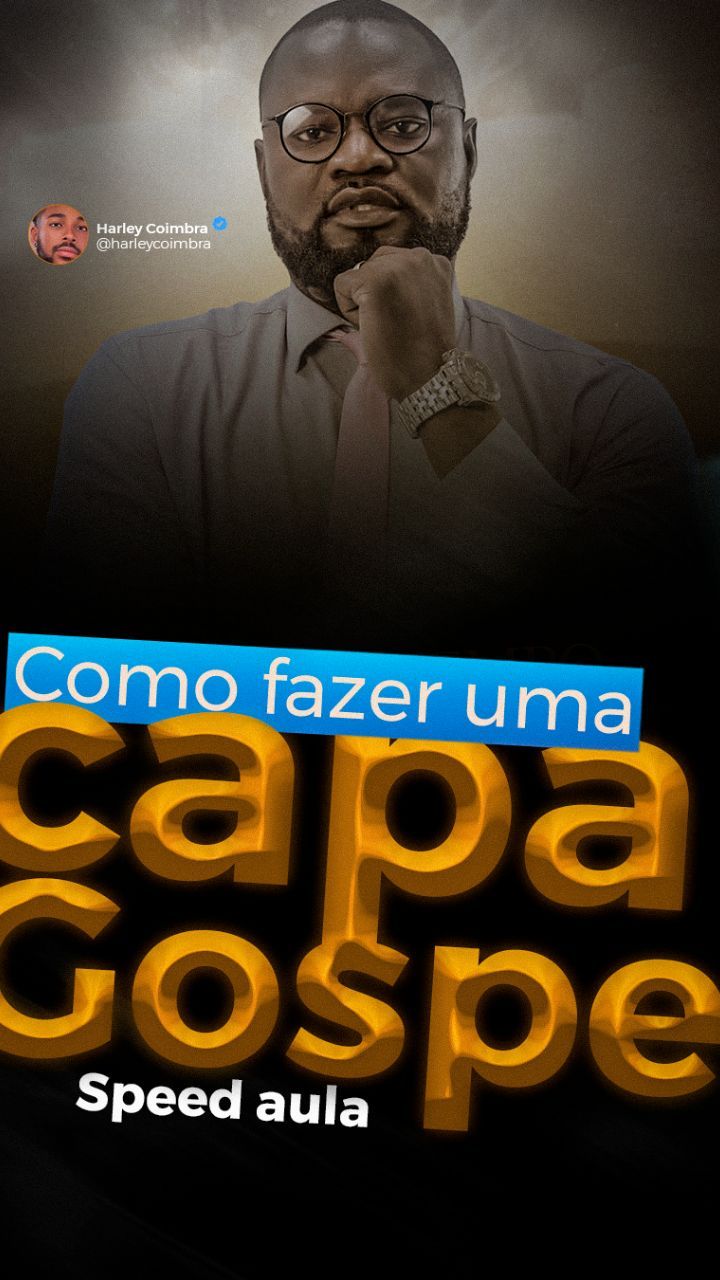 Speed Aula onde eu ensino a você como fazer uma Capa Gospel. Faça parte do nosso Treinamento de Photoshop para Iniciante