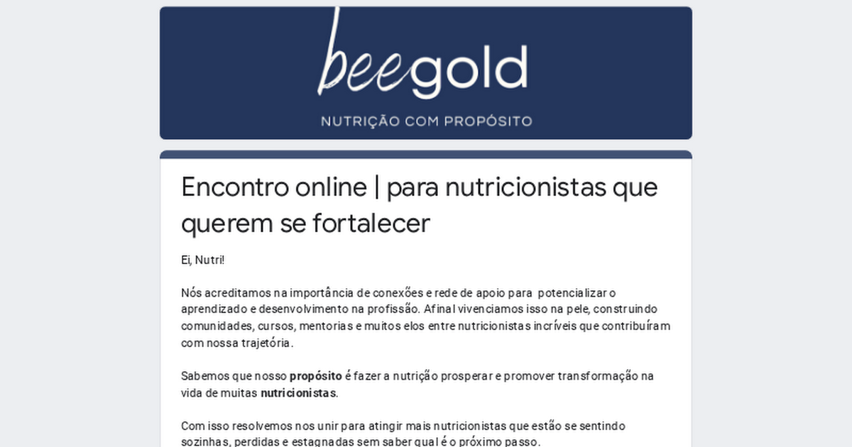 Encontro online | para nutricionistas que querem se fortalecer thumbnail