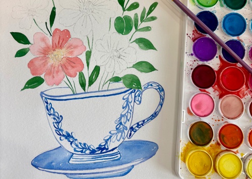 CREATE Art Studio + Workshop - Paint & Sip Watercolor Workshop thumbnail