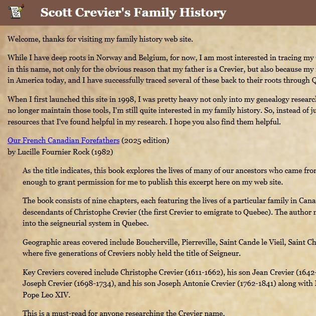 My Family History thumbnail