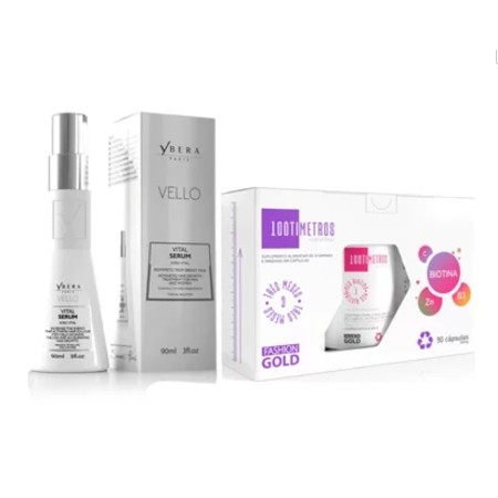 Combo Fortalecimento Capilar - Soro Vital Vello + Kit 100Timetros - 90 Capsulas - 31% OFF thumbnail
