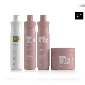 Combo Escova Progressiva Fashion Gold 500g + Protect Poo 500g - 35% OFF thumbnail