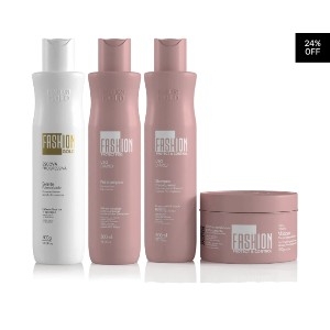 Combo Escova Progressiva Fashion Gold 300g + Protect Poo 300g - 34% OFF thumbnail