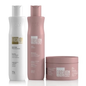Combo Escova Progressiva Fashion Gold Baby 300g - 19% OFF thumbnail
