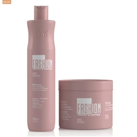 Kit Manutenção Pós-Progressiva 500ml/500g - Fashion Gold - 14% OFF thumbnail