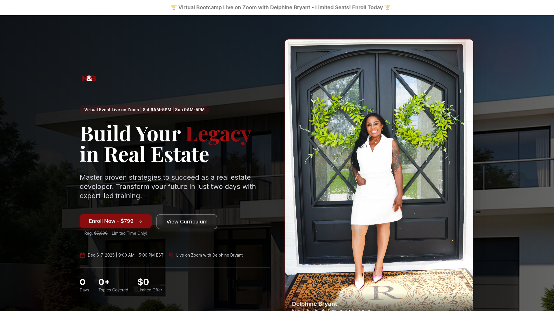 Legacy Builders Bootcamp - Master Real Estate Development in 2 Days thumbnail