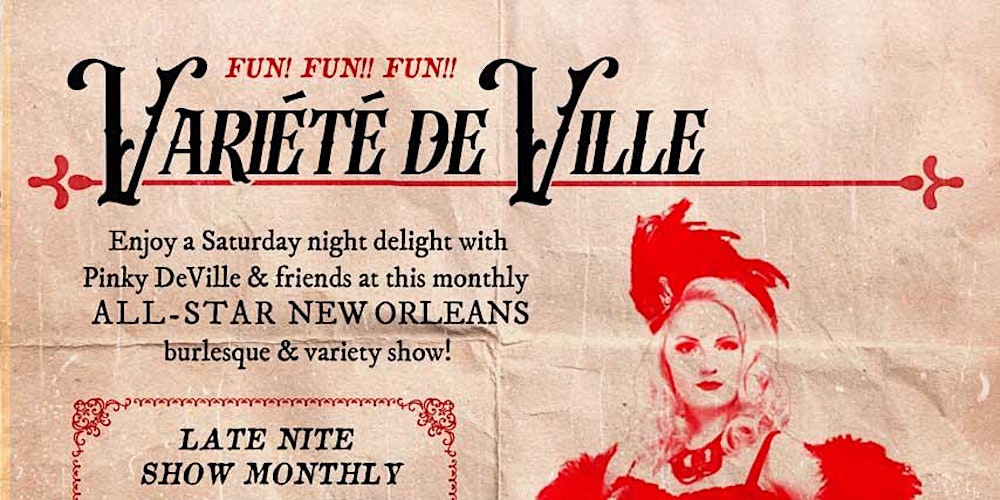 8|16 Variété deVille - An Evening of New Orleans Cabaret & Variety thumbnail