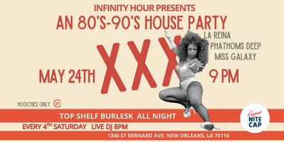 5|24 -XXX House Party: An 80’s-90’s Burlesque Club thumbnail