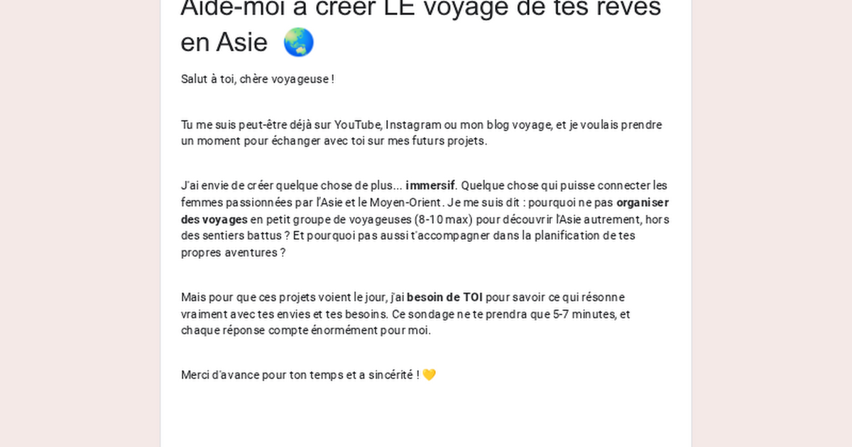 Aide-moi à créer LE voyage de tes rêves en Asie  🌏  thumbnail