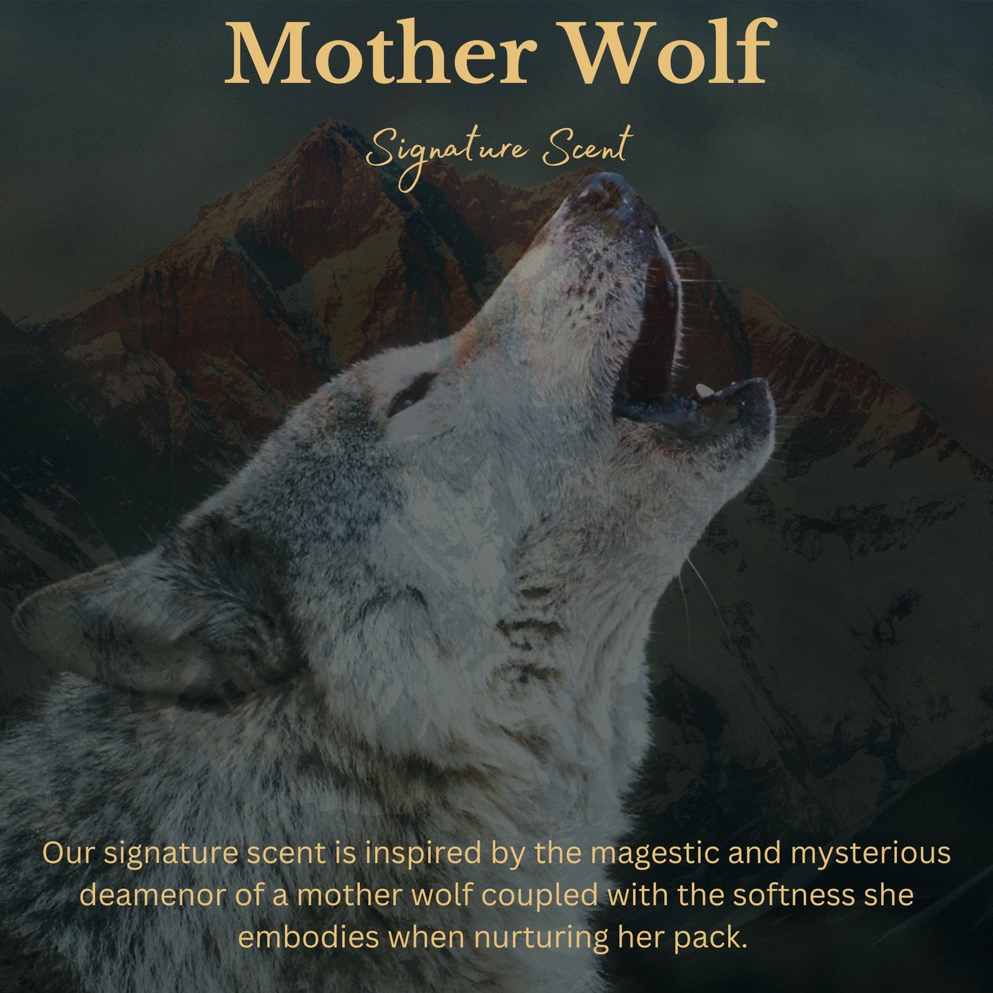 Sneak peak!! Soon to be released in our online shop - our Mother Wolf signature scent provides a moving sensory experien