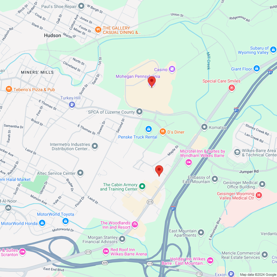 Mohegan Pennsylvania to Munley Law Personal Injury Attorneys thumbnail