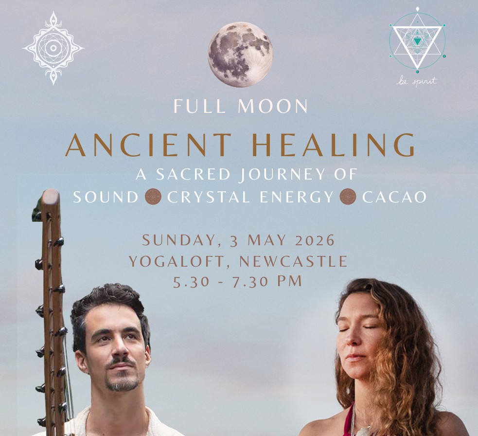 ANCIENT HEALING: Full Moon Sound, Crystals & Cacao Ceremony - NEWCASTLE, MAY 3RD thumbnail