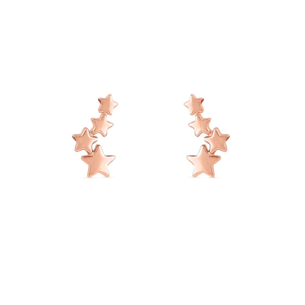 Brinco Ear Cuff Life Star IV em Prata 925 com Banho de Ouro Rosé 18k thumbnail