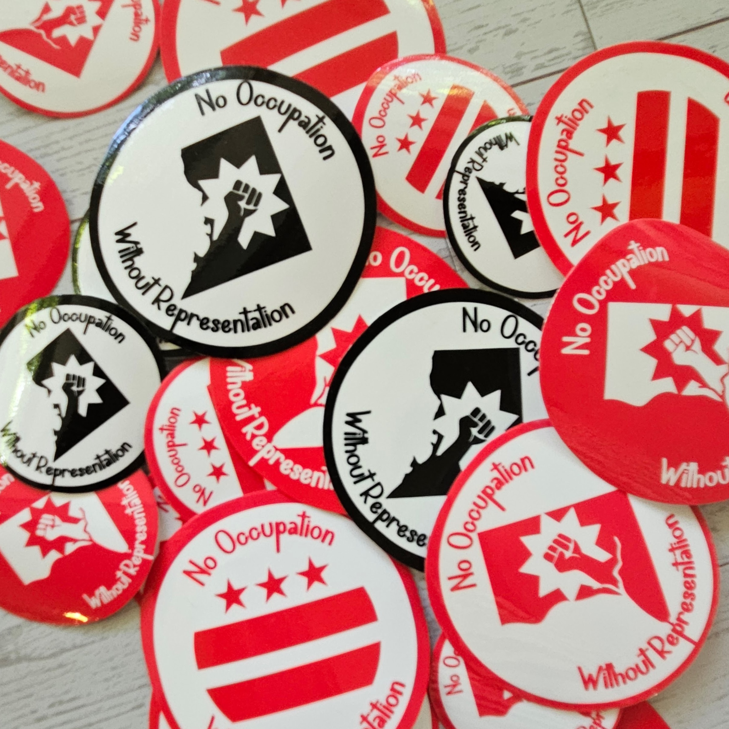 No Occupation DC Sticker  thumbnail