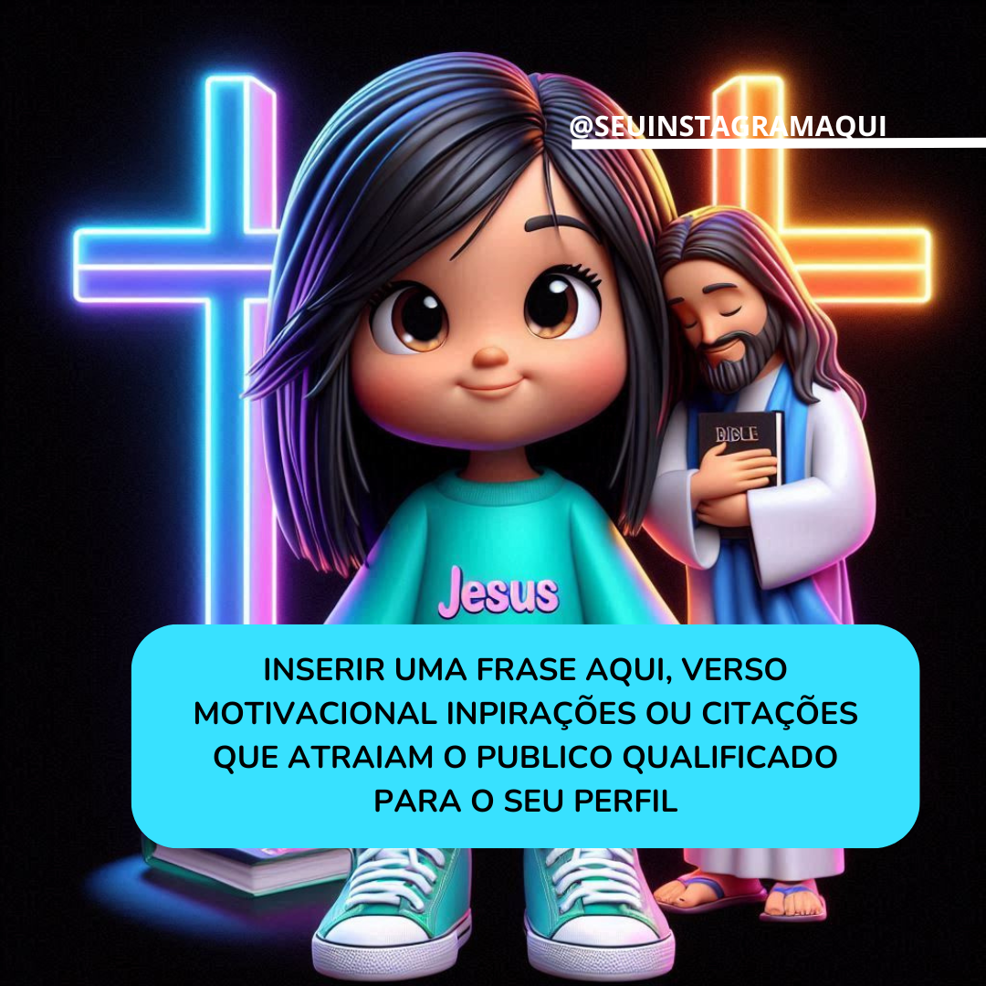 FEED CRISTÃO PARA REDES SOCIAIS - Editável Canva  thumbnail