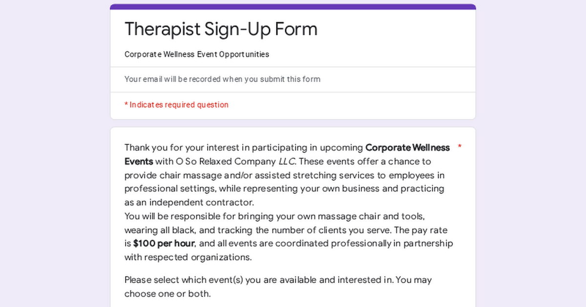 Contractor Sign-Up Form thumbnail