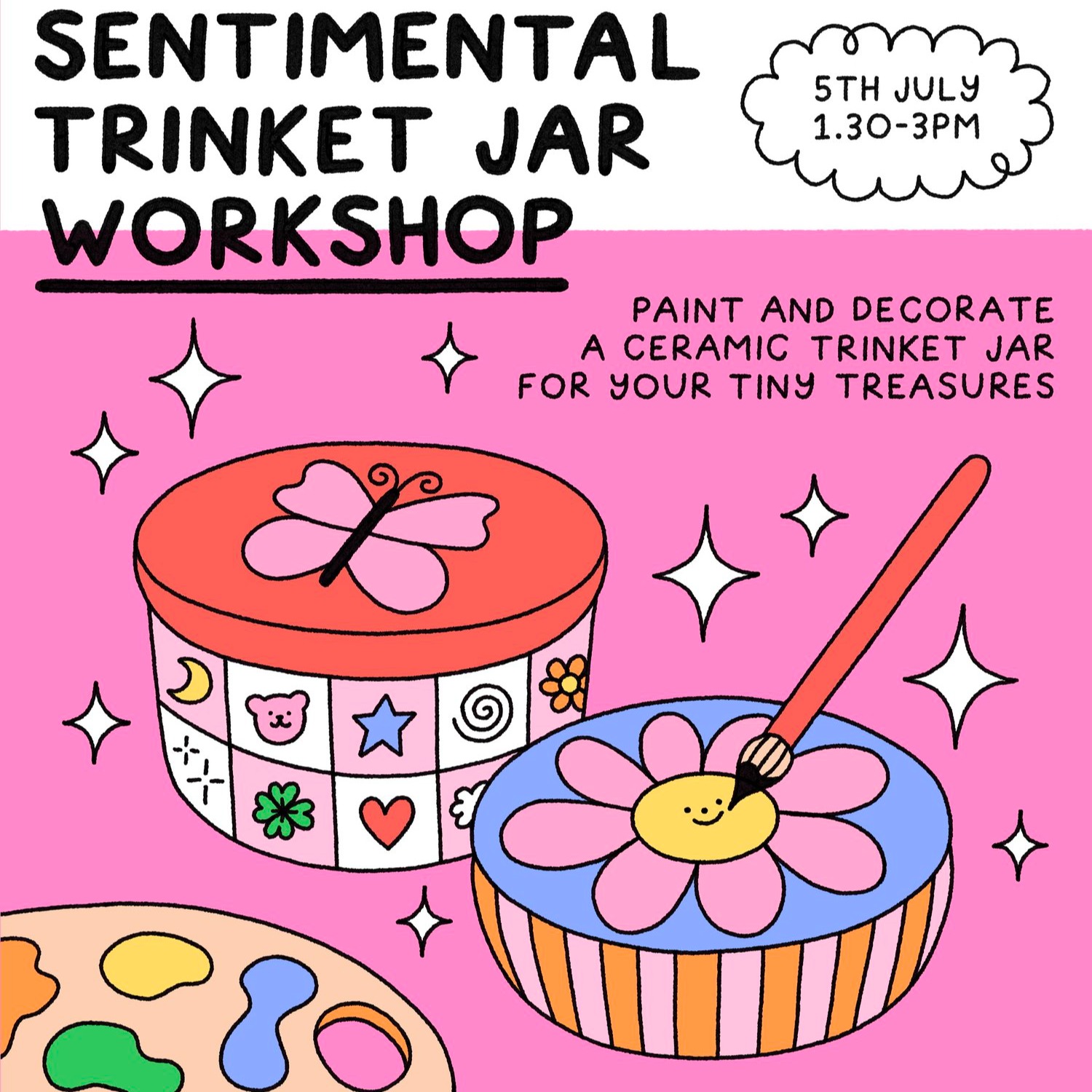 PANSY X ROSIE PINK - TRINKET JAR WORKSHOP thumbnail