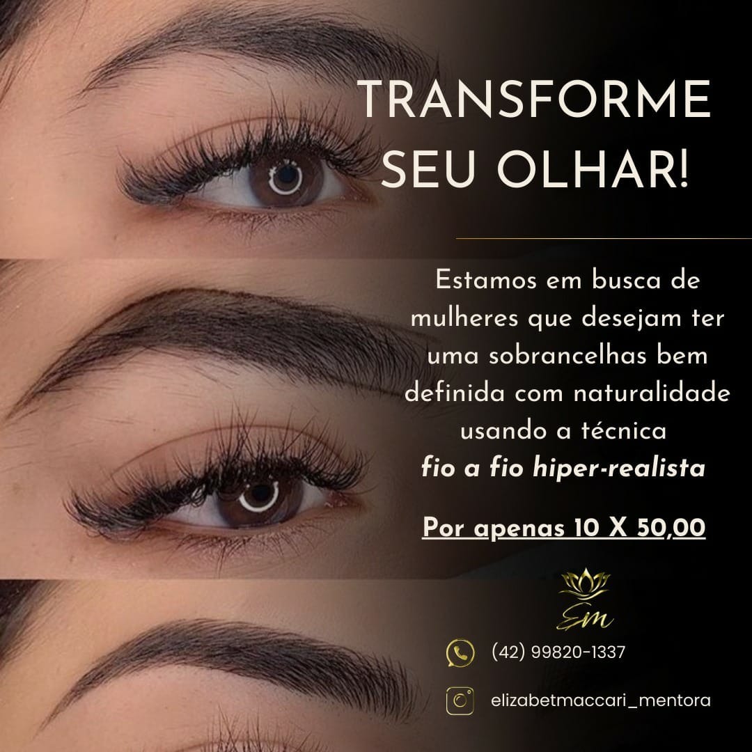 Sobrancelhas Fio a Fio (Hiper-Realistas) thumbnail