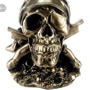 Estatueta Caveira Piratas Do Caribe  thumbnail