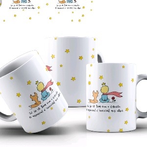 Caneca Várias Estampas Pequeno Príncipe  thumbnail