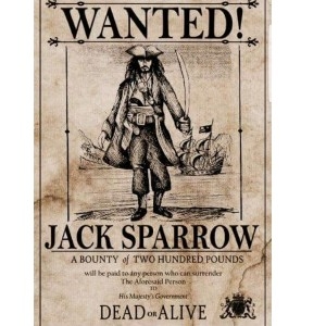 Pôster Jack Sparrow Piratas do Caribe  thumbnail