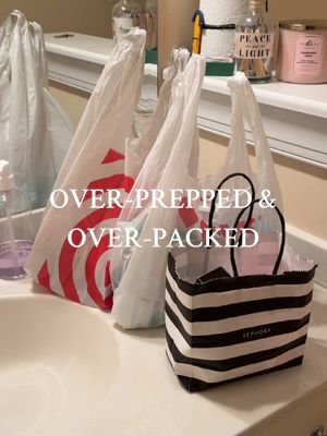 When the prep is more expensive than the actual trip… 🥴🧳👝 #packwithme #overpacking #vacationprep #typea #travellifestyle