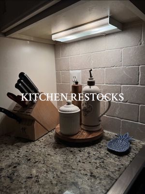 Some restocks in the kitchen before the holiday weekend. Happy Easter everybody! 🤍🎧🧁 #restock #kitchenrestock #randomres