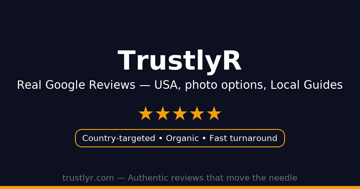 TrustlyR — Real Google Reviews, Done Right thumbnail