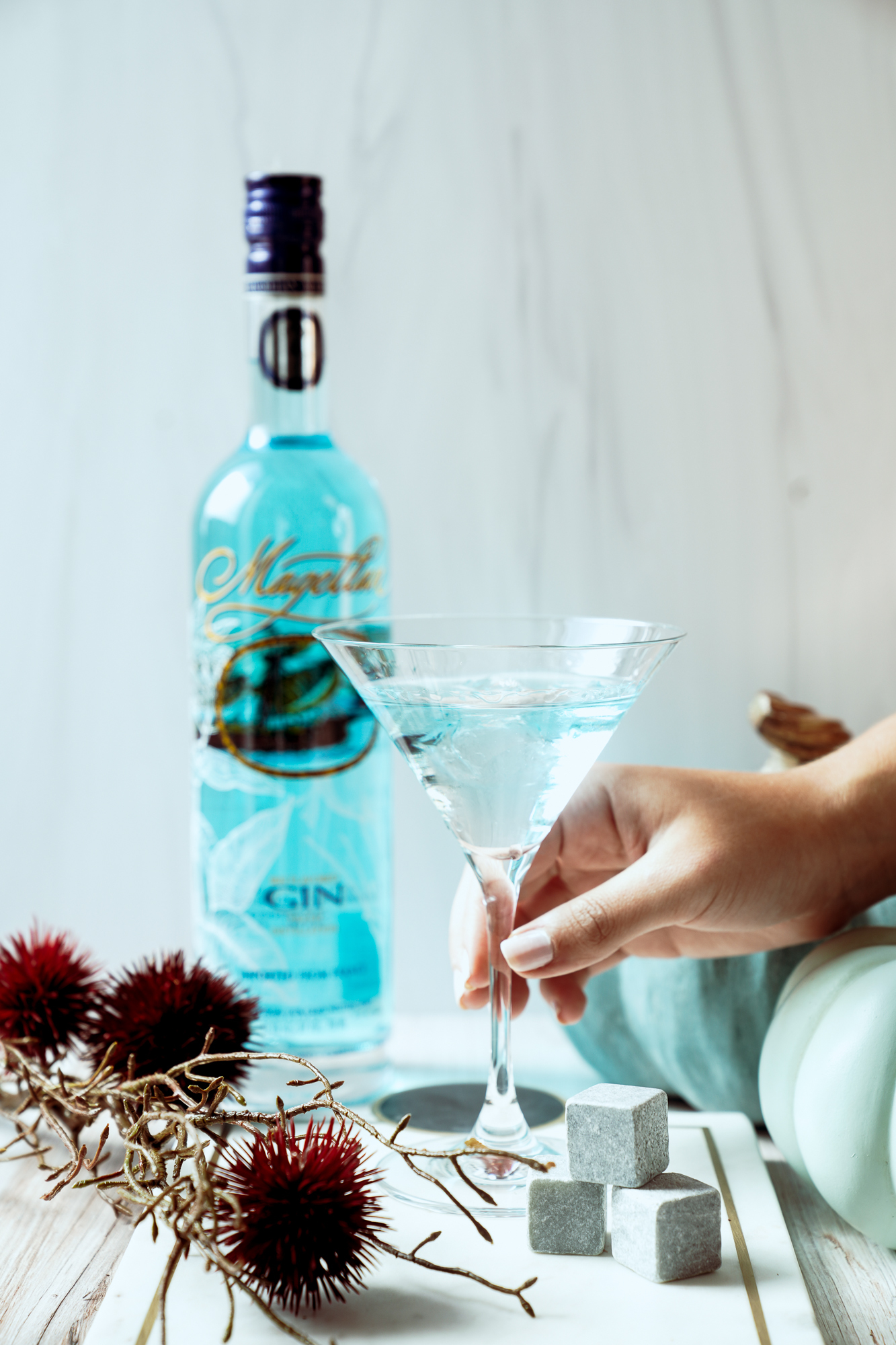 Elevate your cocktail game with Magellan Gin's four-fold distillation process, vapor-infused botanicals, and the finishi