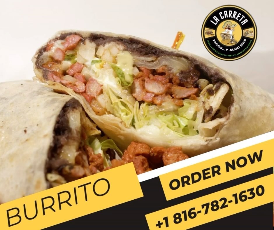 🌯 ¡Hora de hablar de burritos! 🌯

 ¿Hambre? ¡Tenemos la solución! Te invitamos a probar nuestro espectacular burrito.

¡