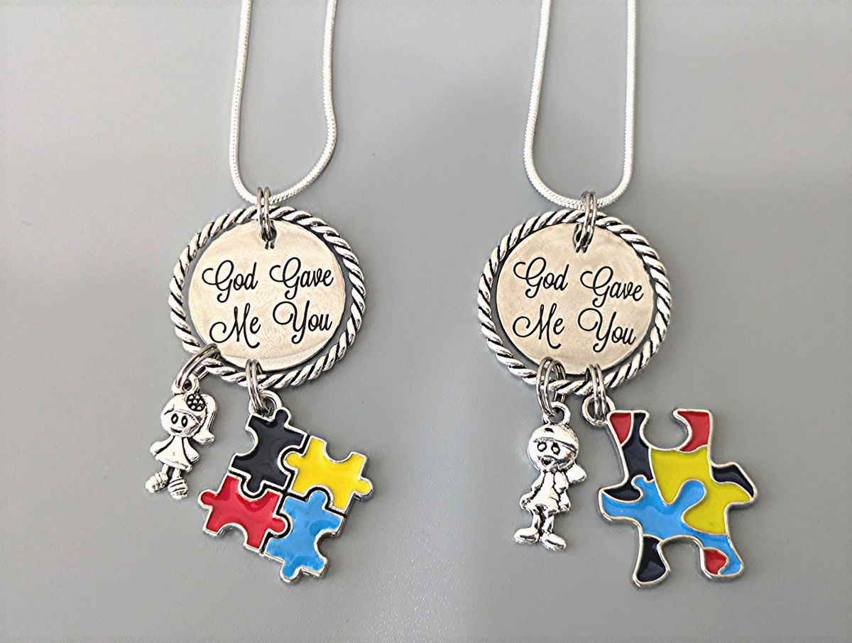 God Gave Me You Autism Necklaces thumbnail