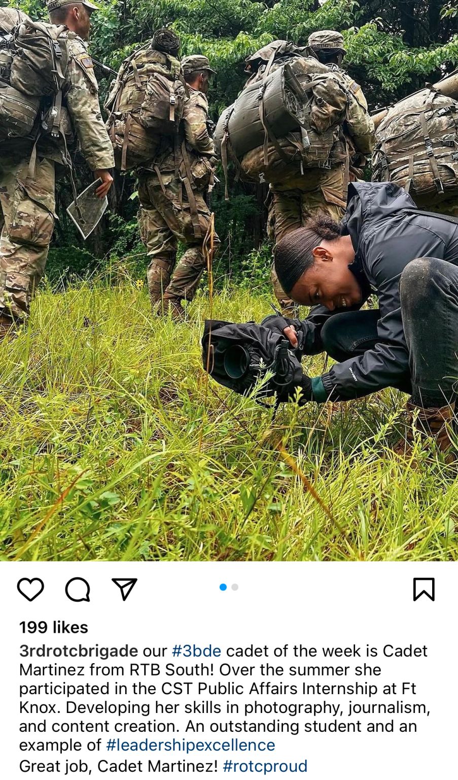 Thank you 3rd Brigade!
Army ROTC (Official Page) | Thaliya Martinez thumbnail
