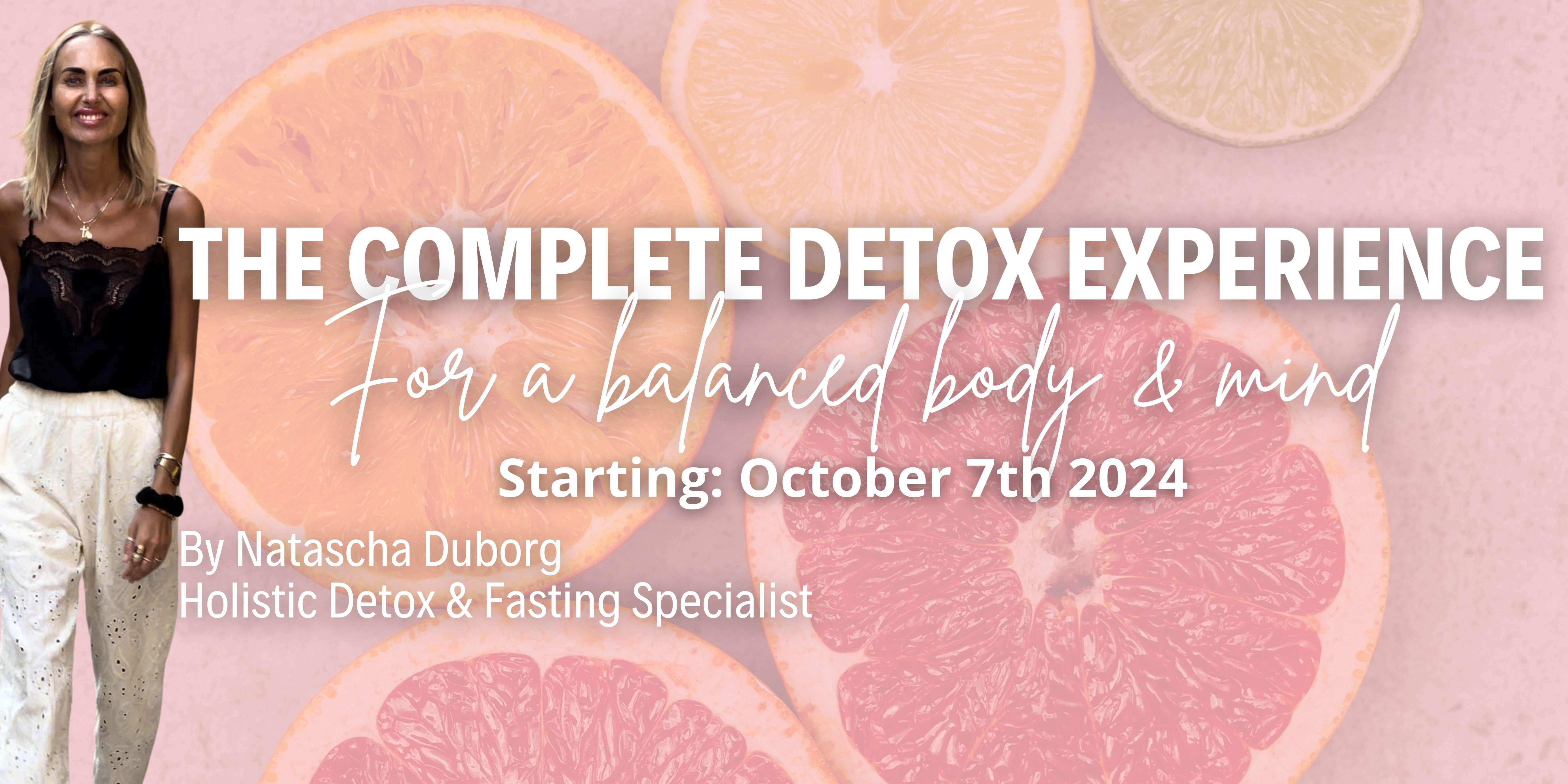 WAIT LIST: The Complete Detox Experience. Get notified as soon as bookings open. thumbnail