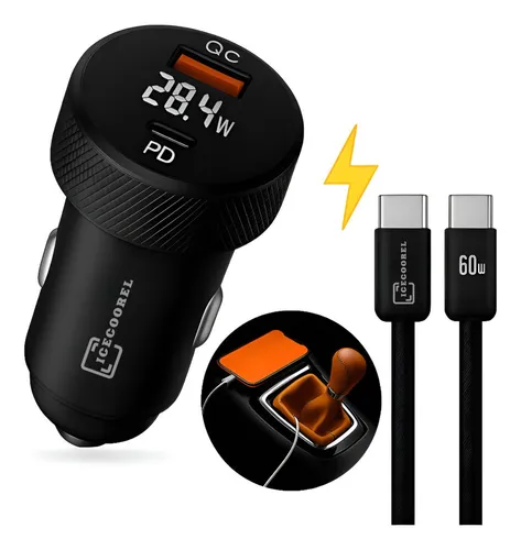 ▶ Kit Carregador Veicular Turbo 60w Usb thumbnail
