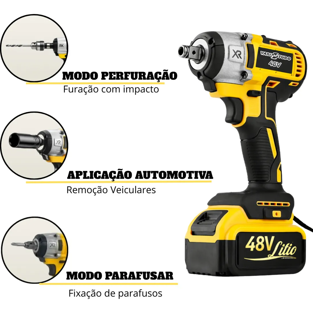 ▶ Chave Impacto 48v Brushless 2400 Rpm Automotiva thumbnail