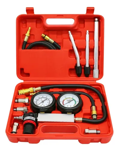 ▶ Tu-21 Kit De Teste Medidor De Compressão Duplos De Cilindro Motor thumbnail