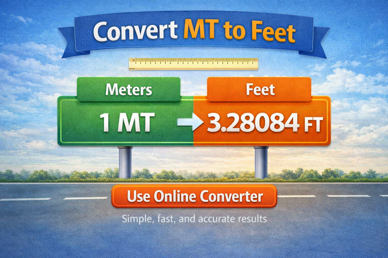 Convert Meter to Foot - Unit Converter thumbnail