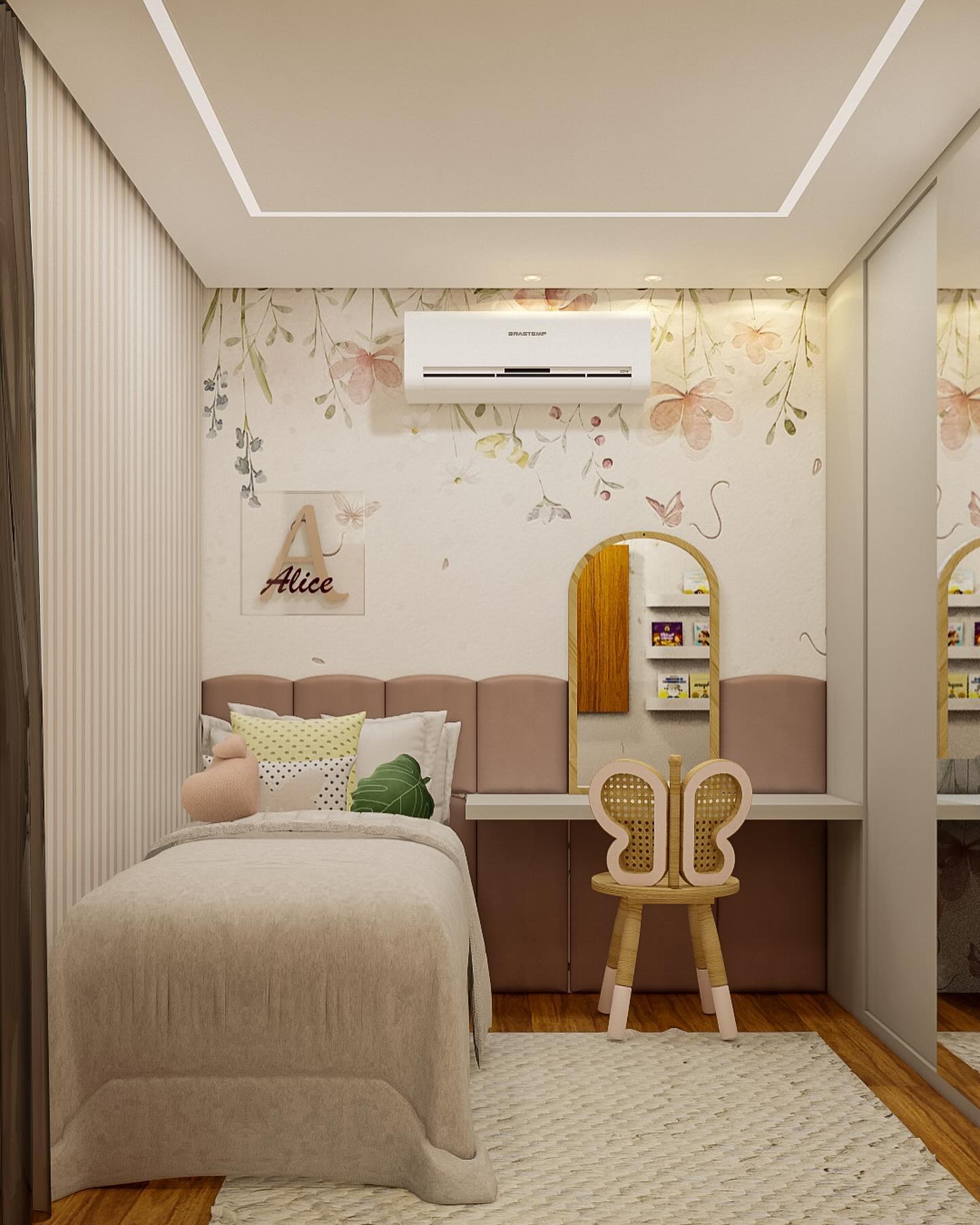 Um verdadeiro dormitório de princesa! 😍
Arrasta pro lado e tenha uma visão de todos os ângulos! Gostaram?? 

#arquitetur