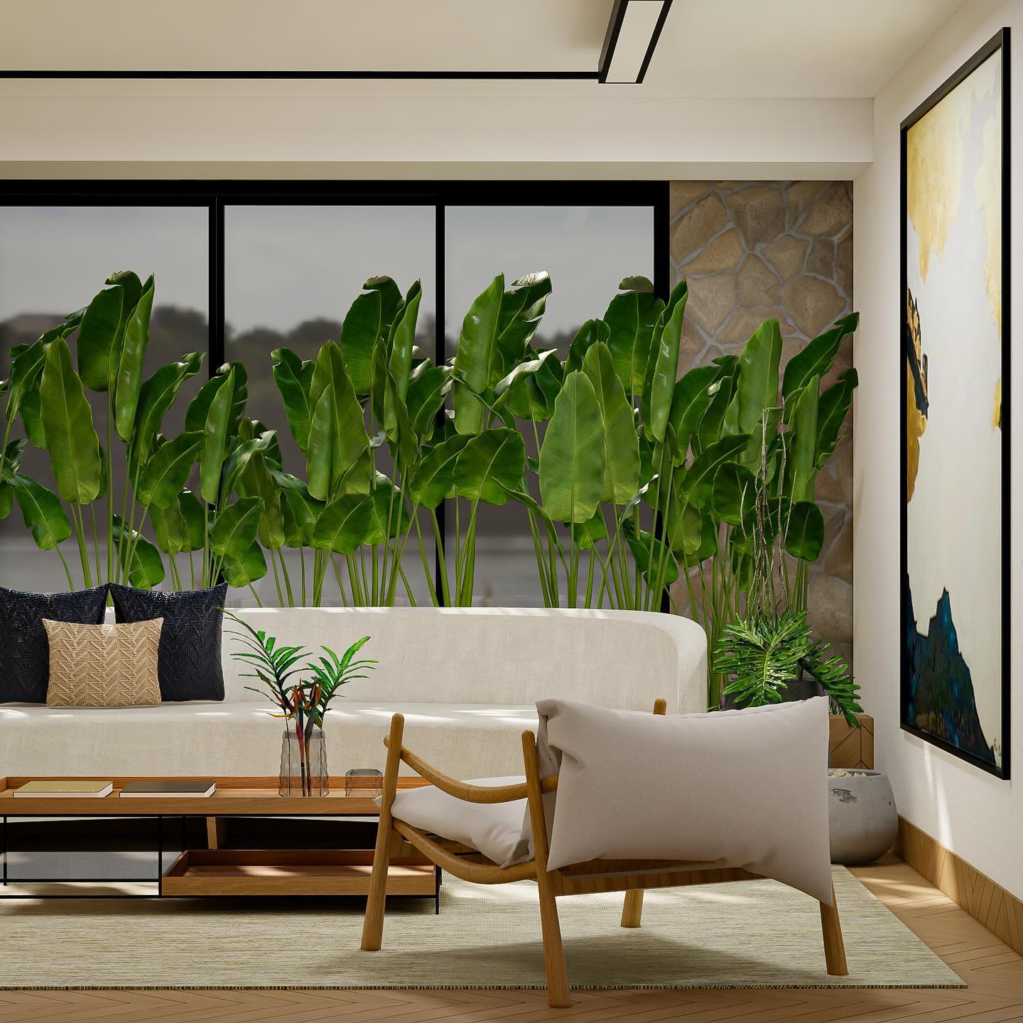 Modernidade e biofilia definem essa #saladeestar gostaram?? (Sou suspeita, mas amo esse projeto! Inclusive, é um dos pri