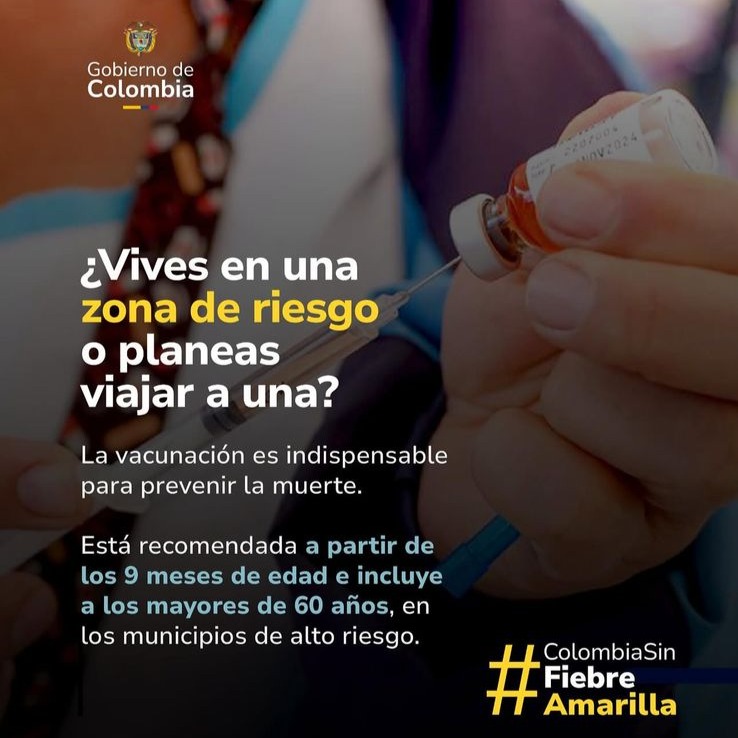 ZONAS DE ALTO RIESGO FIEBRE AMARILLA COLOMBIA thumbnail