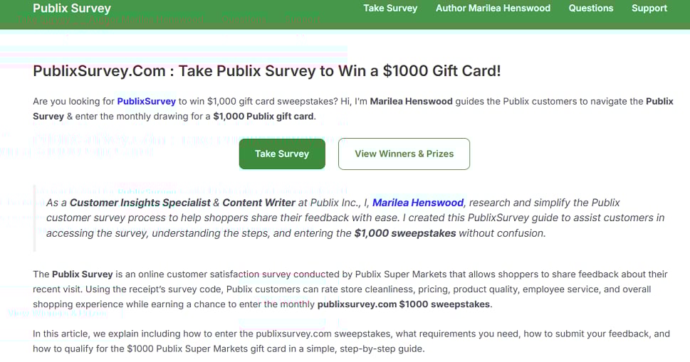 Home | Publixsurveyuscom thumbnail
