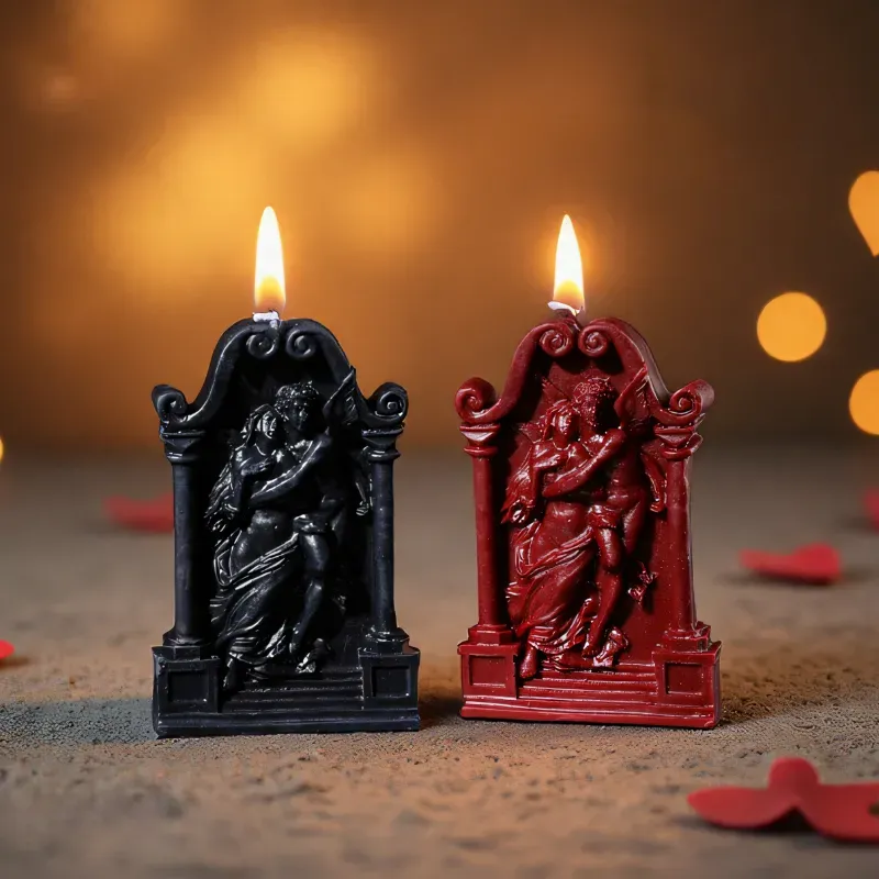 Angel Relief Candles Set 2Pcs thumbnail