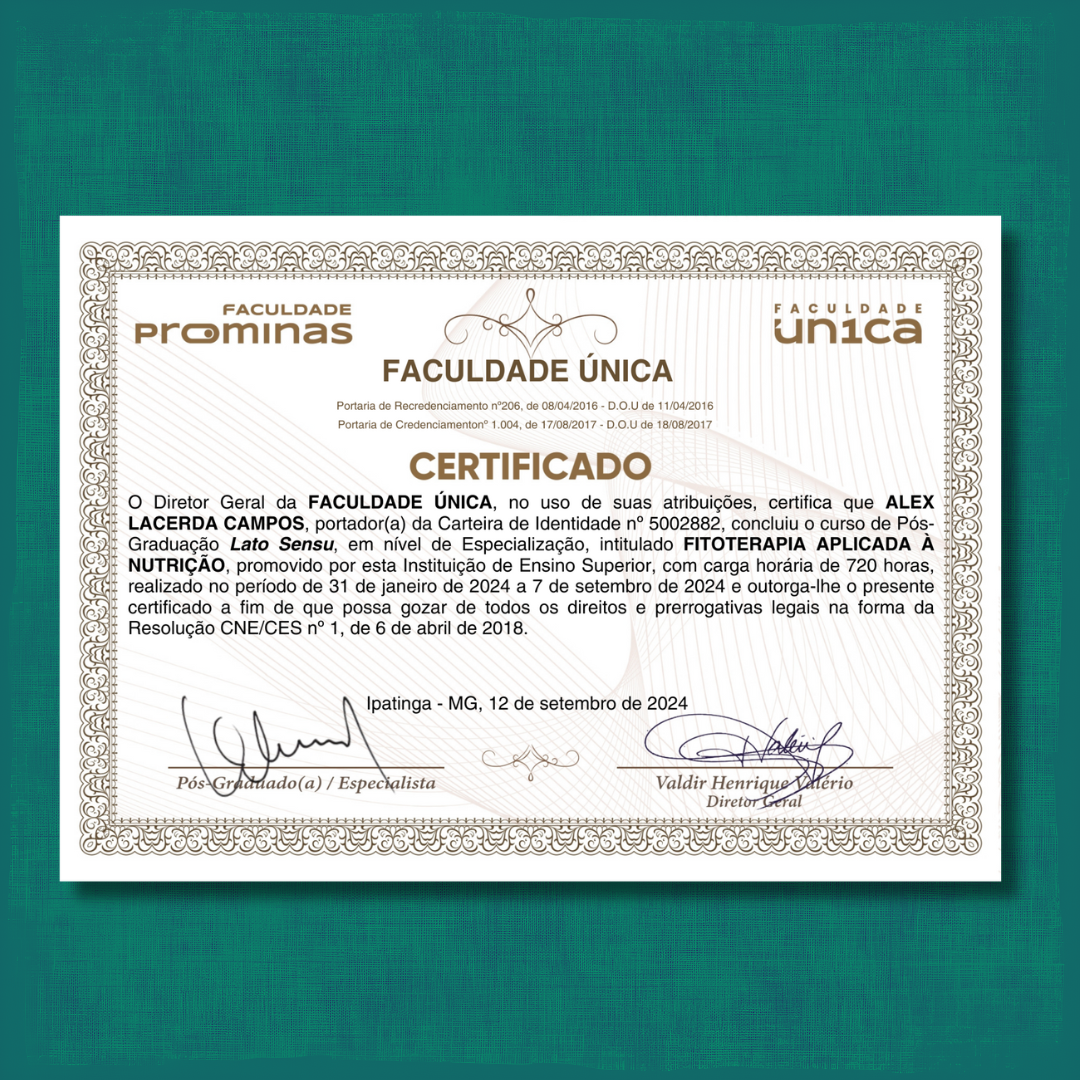  Pós Graduação em Fitoterapia Aplicada à Nutrição 12/09/2024 thumbnail