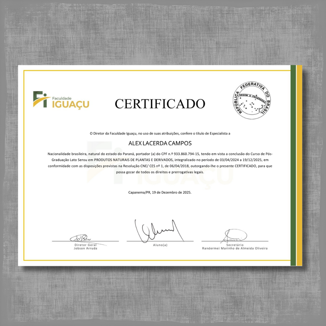 Pós Graduação em Produtos Naturais de Plantas e Derivados 19/12/2025 thumbnail